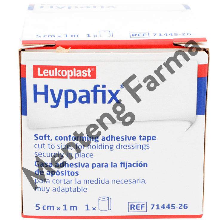 Hypafix Plaster Roll 5 CM x 1 M - Perekat Luka Lebar Non Woven - Menteng Farma