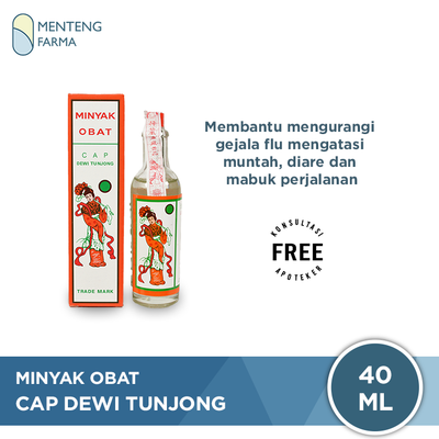 Minyak Obat Cap Dewi Tunjong 40 ml - Menteng Farma