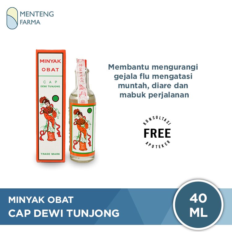 Minyak Obat Cap Dewi Tunjong 40 ml - Menteng Farma