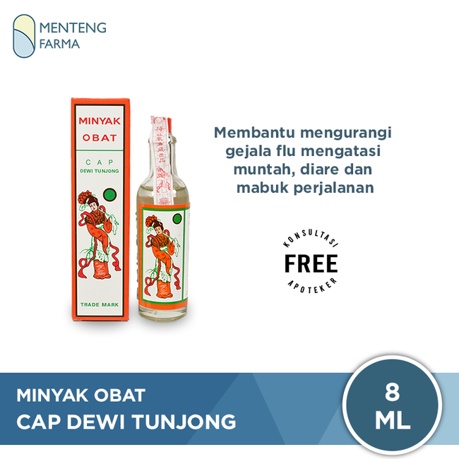 Minyak Obat Cap Dewi Tunjong 8 ml - Menteng Farma