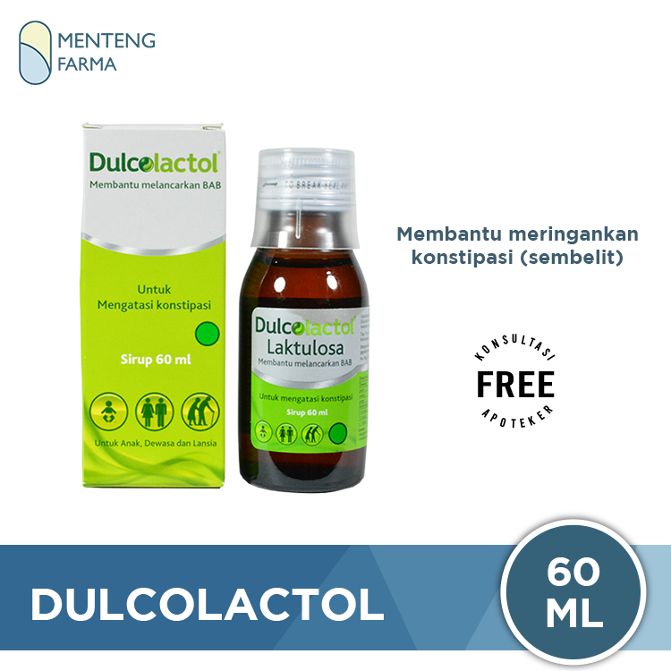 Dulcolactol Lactulosa Sirup - Obat Pelancar Buang Air Besar / Sembelit - Menteng Farma