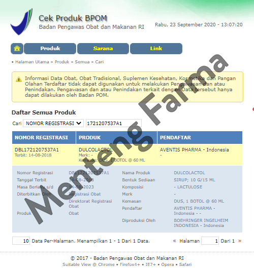 Dulcolactol Lactulosa Sirup - Obat Pelancar Buang Air Besar / Sembelit - Menteng Farma