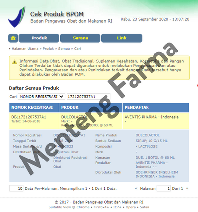 Dulcolactol Lactulosa Sirup - Obat Pelancar Buang Air Besar / Sembelit - Menteng Farma