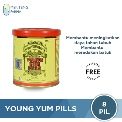 Young Yum Pills - Obat Kesehatan Paru-Paru, Batuk, Mudah Lelah - Menteng Farma