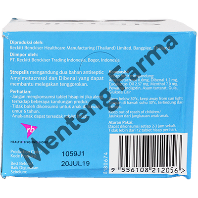 Strepsils (Menthol Flavor) Sachet - Menteng Farma