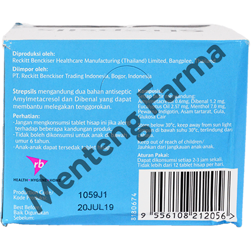 Strepsils (Menthol Flavor) Sachet - Menteng Farma