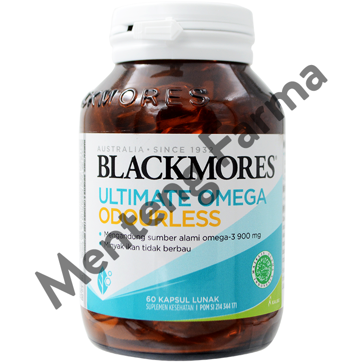 Blackmores Ultimate Omega Odourless 60 Tablet - Sumber Omega 3 Alami - Menteng Farma