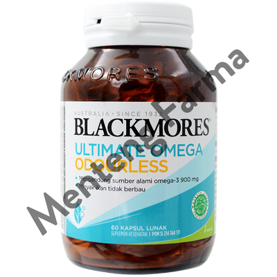 Blackmores Ultimate Omega Odourless 60 Tablet - Sumber Omega 3 Alami - Menteng Farma