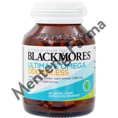 Blackmores Ultimate Omega Odourless 30 Tablet - Sumber Omega 3 Alami - Menteng Farma
