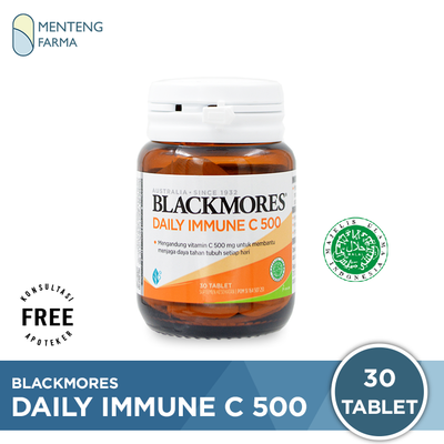 Blackmores Daily Immune C 500 30 Tablet - Vitamin C Peningkat Daya Tahan Tubuh - Menteng Farma