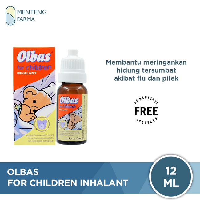 Olbas For Children 12 mL - Inhalant Aromaterapi Untuk Hidung Tersumbat - Menteng Farma