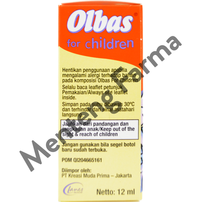 Olbas For Children 12 mL - Inhalant Aromaterapi Untuk Hidung Tersumbat - Menteng Farma