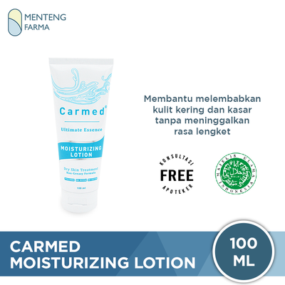 Carmed Moisturizing Lotion 100 mL - Pelembab Kulit Kering dan Kasar - Menteng Farma