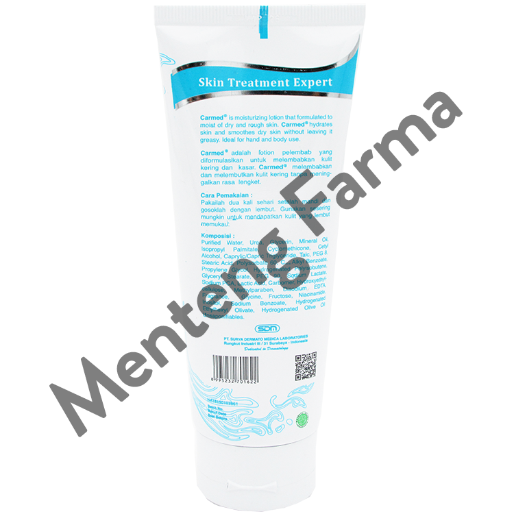 Carmed Moisturizing Lotion 100 mL - Pelembab Kulit Kering dan Kasar - Menteng Farma