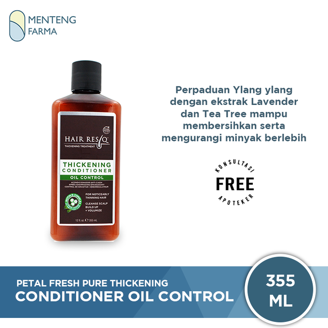 Petal Fresh Pure Thickening Conditioner Oil Control 355 mL - Merawat Rambut Lepek Berminyak - Menteng Farma