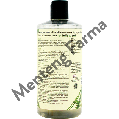 Love Beauty and Planet Body Wash Tea Tree Oil & Vetiver 400 mL - Vegan Soap Untuk Detoks Kulit - Menteng Farma