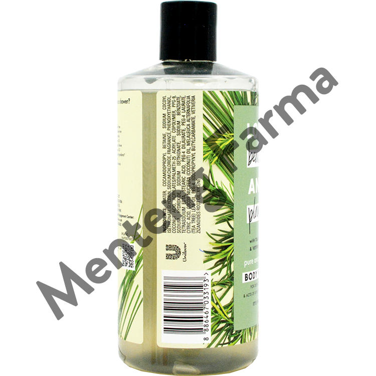 Love Beauty and Planet Body Wash Tea Tree Oil & Vetiver 400 mL - Vegan Soap Untuk Detoks Kulit - Menteng Farma