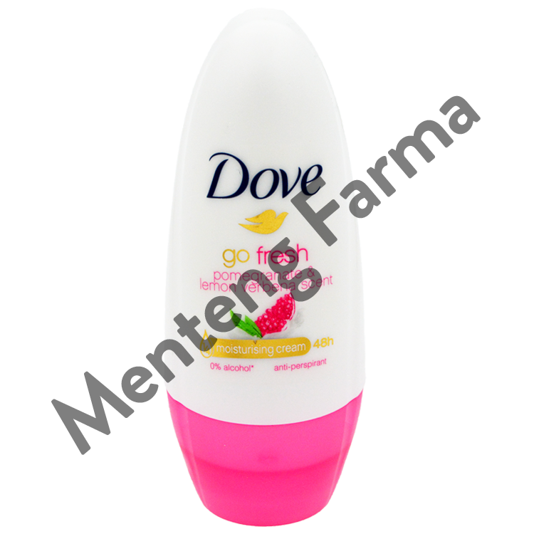 Dove Deodorant Roll On Go Fresh Pomegranate 40 ML - Sensasi Segar Aroma Delima 48 Jam - Menteng Farma