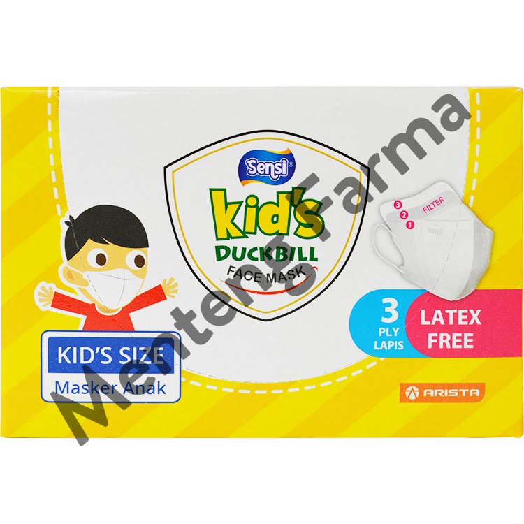 Sensi Kids Mask Duckbill Face Mask Isi 40 Masker - Menteng Farma