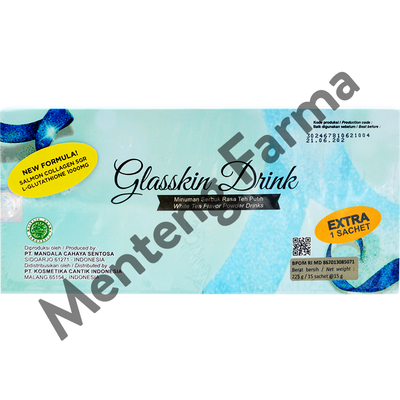 Ms Glow Glasskin Drink 15 Sachet - Minuman Serbuk Antioksidan dan Kesehatan Kulit - Menteng Farma