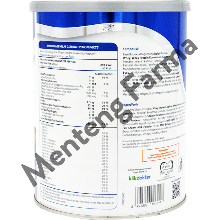 Entrasol Platinum Vanilla 800 Gram - Susu Tinggi Protein Lansia - Menteng Farma