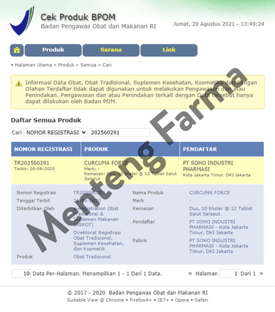 Curcuma Force 12 Tablet - Suplemen Kesehatan Hati dan Nafsu Makan - Menteng Farma