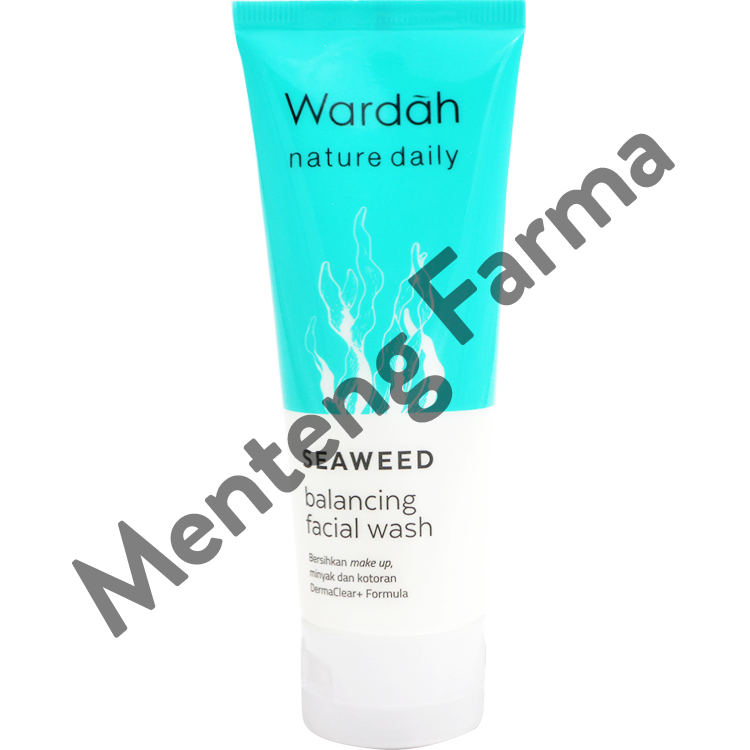 Wardah Nature Daily Seaweed Balancing Facial Wash 60 ML - Menteng Farma