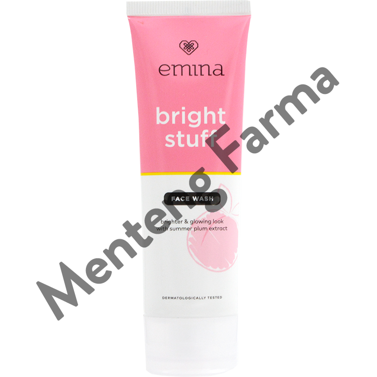 Emina Bright Stuff Face Wash 50 mL - Pembersih dan Pencerah Wajah - Menteng Farma