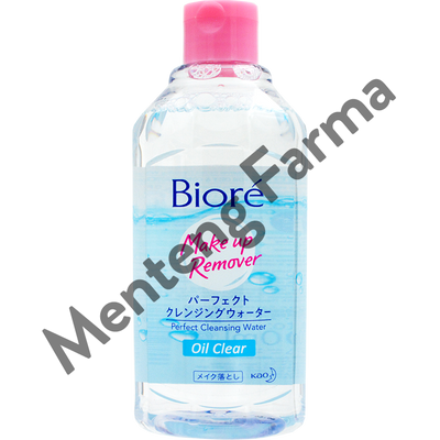 Biore Make Up Remover Perfect Cleansing Water Oil Clear 300 ML - Pembersih Makeup Untuk Kulit Berminyak Dan Kombinasi - Menteng Farma