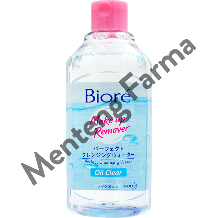 Biore Make Up Remover Perfect Cleansing Water Oil Clear 300 ML - Pembersih Makeup Untuk Kulit Berminyak Dan Kombinasi - Menteng Farma