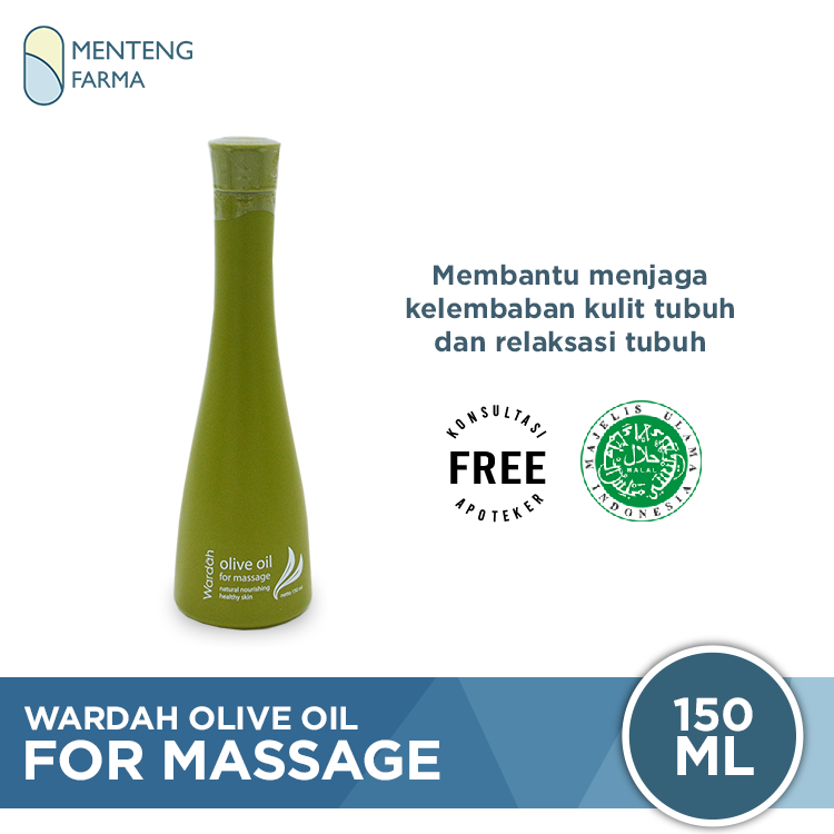 Wardah Olive Oil For Massage 150 mL - Minyak Zaitun Untuk Pijat - Menteng Farma