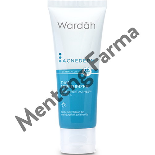 Wardah Acnederm Day Moisturizer 40 mL - Pelembab Wajah SPF 15 Untuk Kulit Berjerawat - Menteng Farma