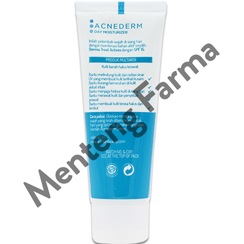 Wardah Acnederm Day Moisturizer 40 mL - Pelembab Wajah SPF 15 Untuk Kulit Berjerawat - Menteng Farma