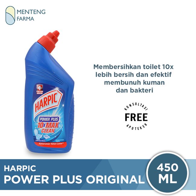 Harpic Power Plus Original 450 ML - Cairan Pembersih Toilet - Menteng Farma