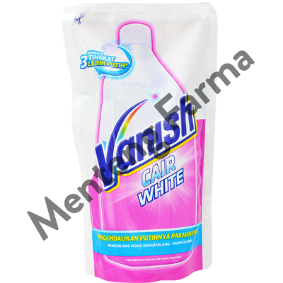 Vanish Cair White Pouch 750 mL - Penghilang Noda Membandel Pakaian Putih Tanpa Klorin - Menteng Farma