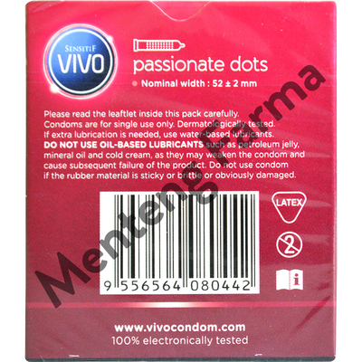 Kondom Vivo Passionate Dots - Menteng Farma