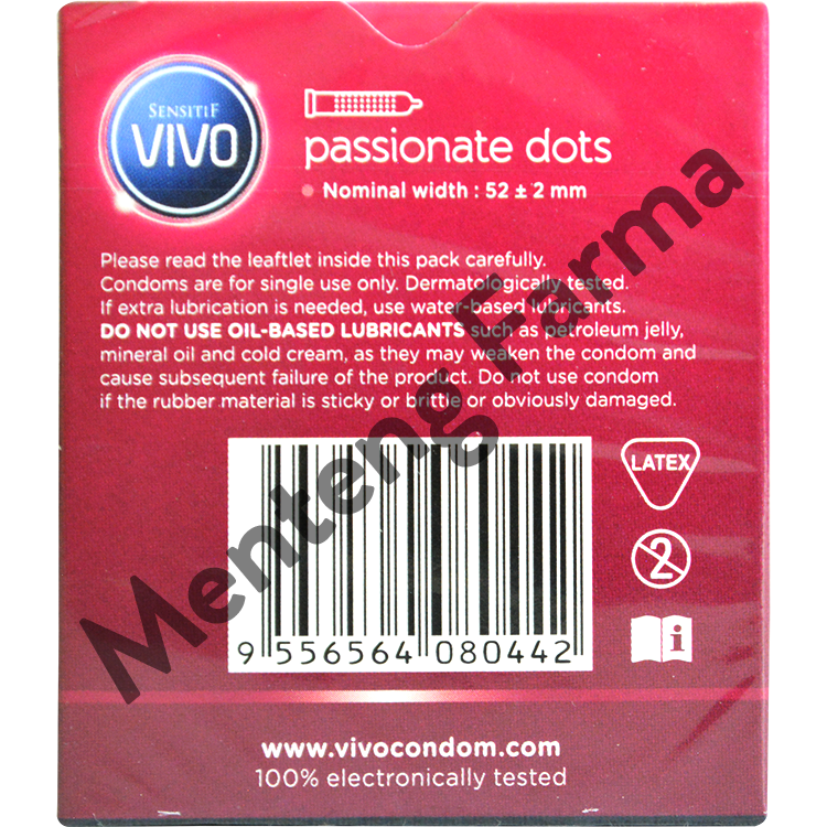 Kondom Vivo Passionate Dots - Menteng Farma