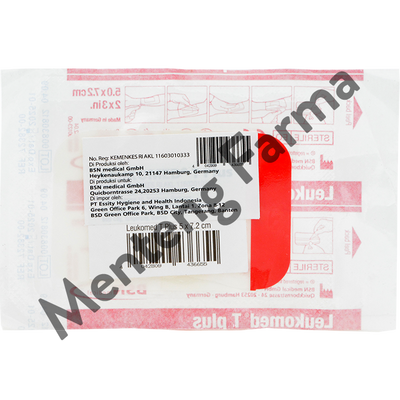 Leukomed T Plus Plaster Steril 5 CM x 7.2 CM - Plaster Luka Tahan Air - Menteng Farma