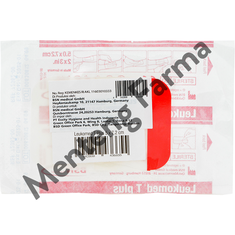 Leukomed T Plus Plaster Steril 5 CM x 7.2 CM - Plaster Luka Tahan Air - Menteng Farma