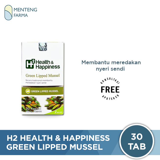 H2 Green Lipped Mussel - Suplemen Sendi, Osteoarthritis, Nyeri Sendi - Menteng Farma