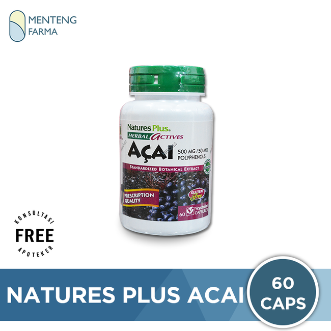 Nature's Plus Acai Multivitamin & Suplemen [60 Kapsul] - Menteng Farma