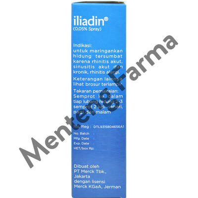 Iliadin Nasal Spray 10 mL - Obat Semprot Hidung Tersumbat - Menteng Farma