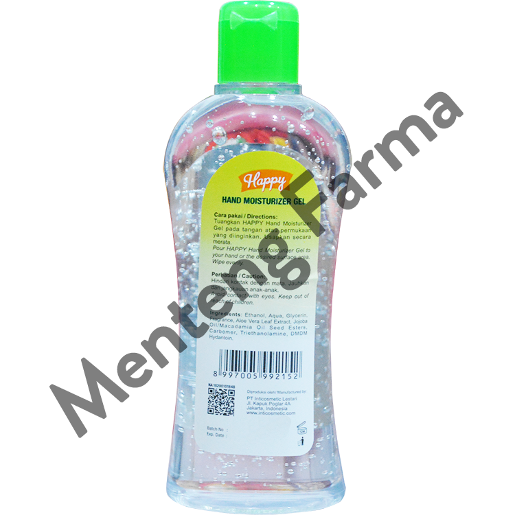 Happy Hand Moisturizer Gel 100 ML - Pembersih Tangan Hand Sanitizer - Menteng Farma