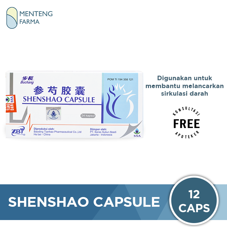 Buchang Shenshao Capsule - Obat Sirkulasi Darah - Menteng Farma