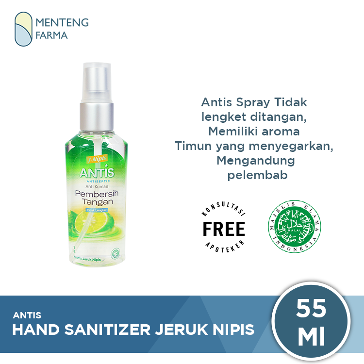 Antis Hand Sanitizer Spray 55 ML - Menteng Farma
