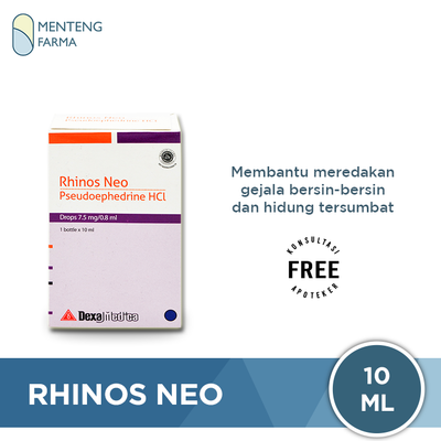 Rhinos Neo Drops 10 mL - Obat Tetes Pilek Anak - Menteng Farma