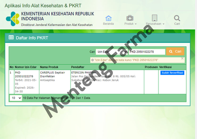 Care Plus Septi Air Desifectant 100mL - Desinfektan Ruangan dan Benda - Menteng Farma