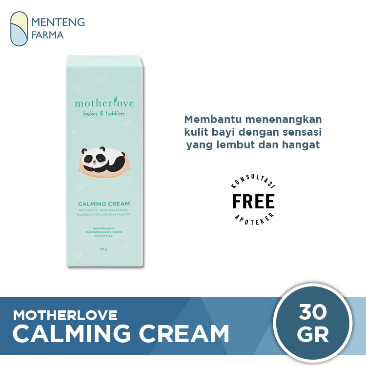 Motherlove Calming Cream 30 Gr - Krim Pelembab dan Penghangat Kulit Bayi - Menteng Farma