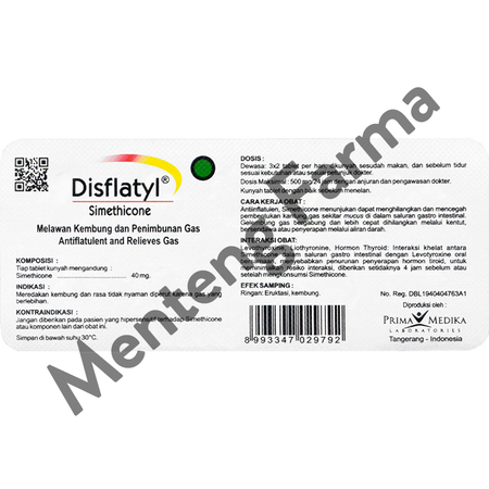 Disflatyl 40 Mg 10 Tablet - Obat Pereda Kembung dan Gas Lambung – Apotek