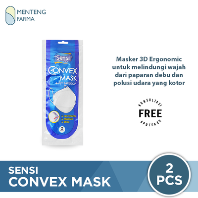 Sensi Convex Mask Earloop Isi 2 Pcs - Menteng Farma